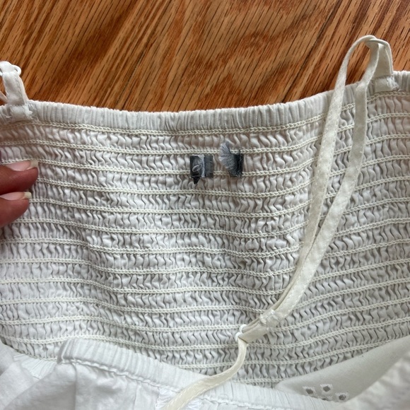 White Eyelet aerie Lace Romper - Picture 3 of 3